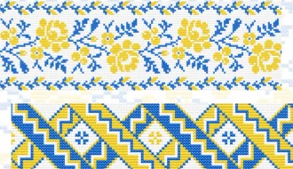 Схеми вишивки хрестиком українського орнаменту