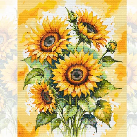 Схема вишивки хрестиком “Дівчинка, що мріє”