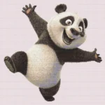 Схема вышивки крестиком "Веселая панда"