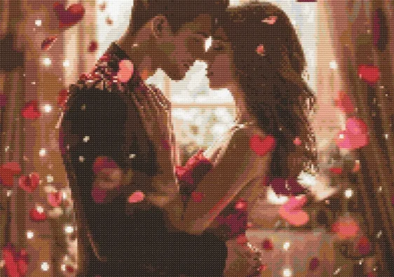 Схема вишивки хрестиком: "День Святого Валентина"