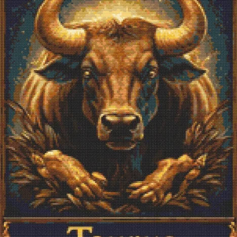 Схема вишивки хрестиком: “Знак зодіаку Близнюки”