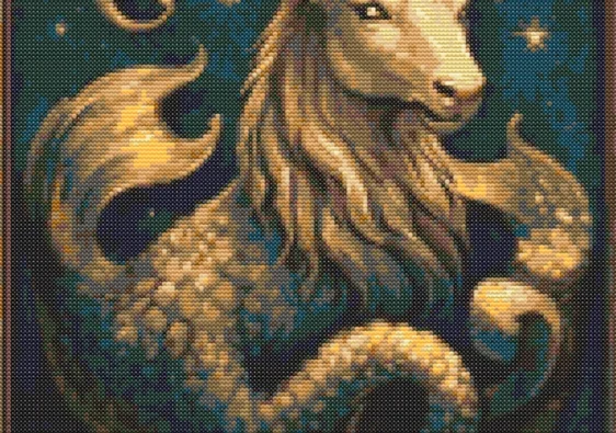 Схема вишивки хрестиком: "Знак зодіаку Козоріг"
