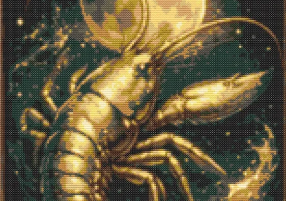 Схема вишивки хрестиком: "Знак зодіаку Рак"