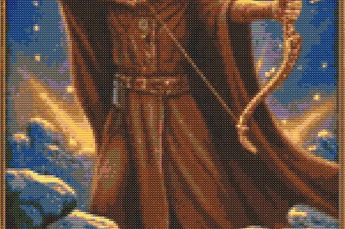 Схема вишивки хрестиком: "Знак зодіаку Стрілець"