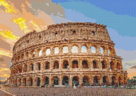Схема вишивки хрестиком: "Колізей"