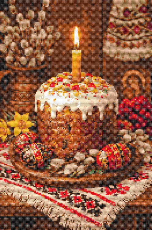 Схема вишивки Великдня в Україні