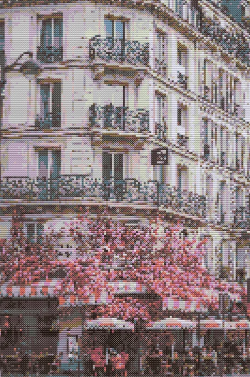 Схема вишивки Паризьких вулиць