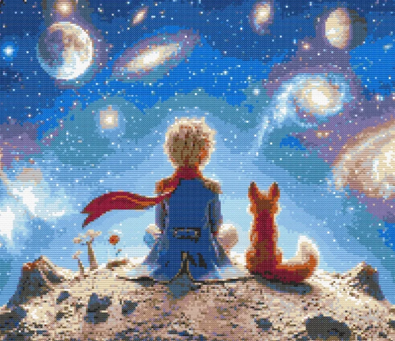 Схема вышивки крестиком: "Маленький принц"