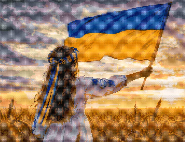 Схема вышивки крестиком: «День Независимости Украины»